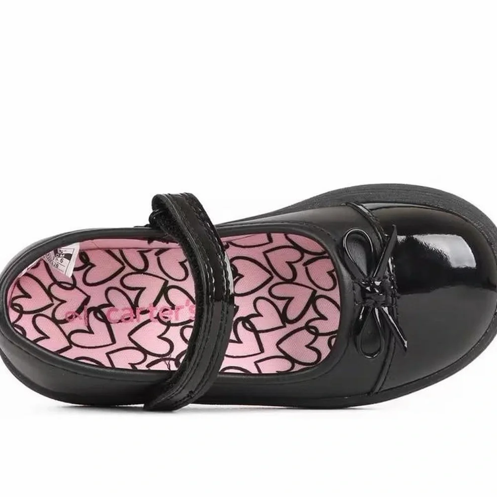 Carter's Aggie Toddler Girls' Mary Jane Black patent Flats 4m